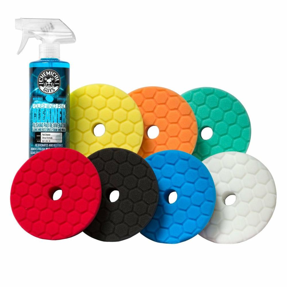 Polish | Detail & Polish 5.5" Buffing Pad Variety Pack w/Polishing Pad Cleaner Exterior Polish