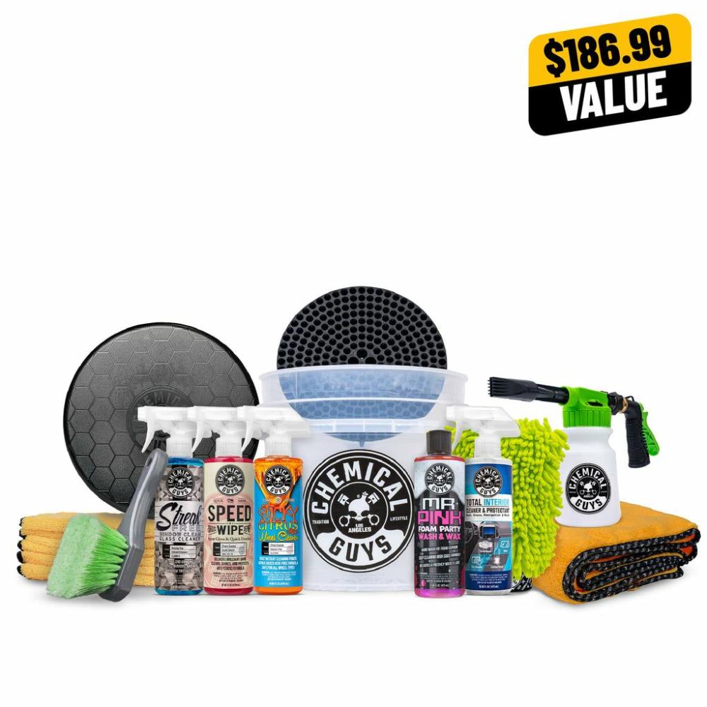 Wash | Mr. Pink Ultimate Detailing Foam Party Kit with Foam Gun Car Wash Kits Wash