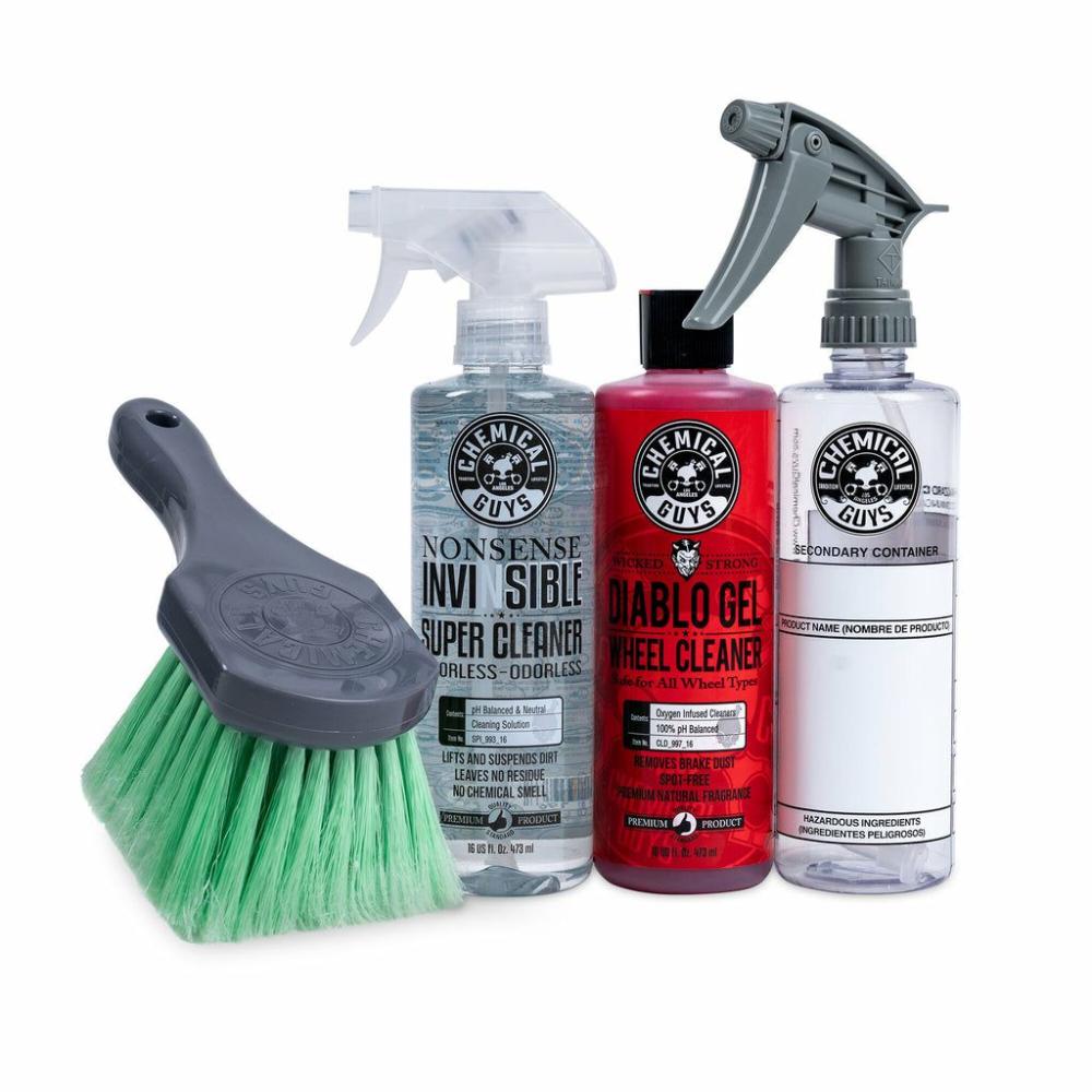 Wheels | All Purpose Exterior Wheel & Trim Kit Brushes & Tools Wash